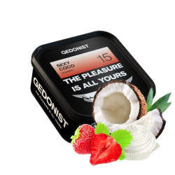 Тютюн Gedonist №15 Sexy Coco (Кокос Крем Полуниця, ваговий)