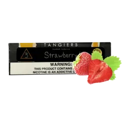 Тютюн Tangiers Noir №3 Strawberry (Полуниця, ваговий) Чорна упаковка