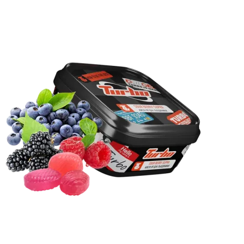 Тютюн Turbo Sour Berry Supra (Кислі Ягідні Льодяники, ваговий)