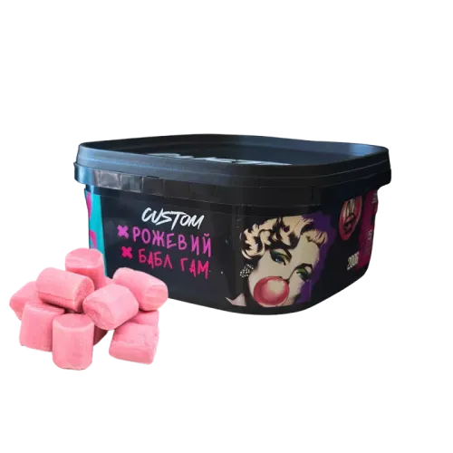 Тютюн Custom Рожевий Бабл Гамм (ваговий)