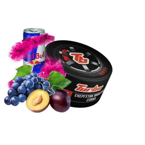 Тютюн Turbo Blue GTR (Енергетик Виноград Слива, 100 г)