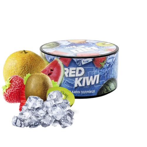 Тютюн 420 Frost Line Red Kiwi (Ківі Кавун Полуниця Лід, 100 г)