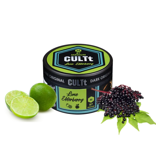 Тютюн CULTt Medium M87 Lime Elderberry (Лайм Бузина, 100 г)