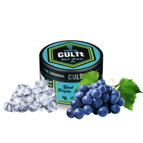 Тютюн CULTt Medium M58 Black Grapes Ice (Чорний Виноград Лід, 100 г)