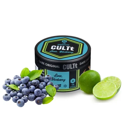 Тютюн CULTt Medium M10 Lime Blueberry (Лайм Чорниця, 100 г)