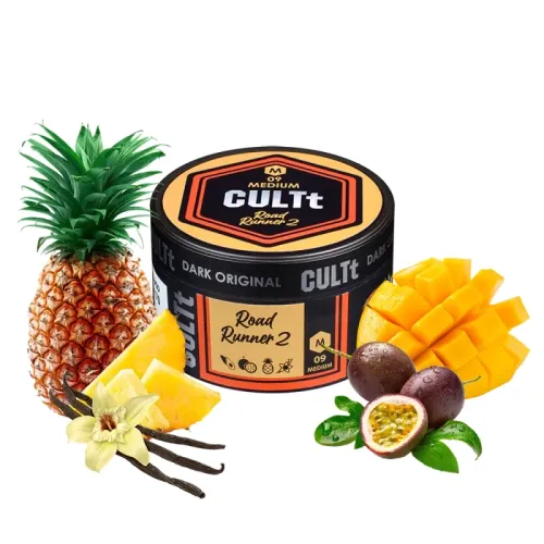 Тютюн CULTt Medium M09 Road Runner 2 (Манго Маракуя Ананас Ваніль, 100 г)