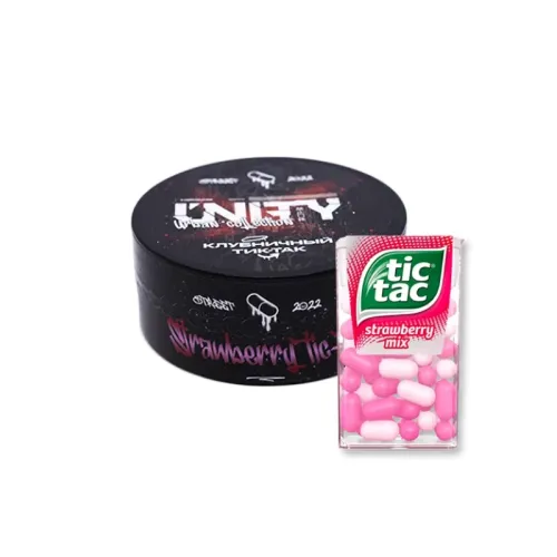 Тютюн Unity Strawberry tic-tac (Полуничний тик-так, 100 г)