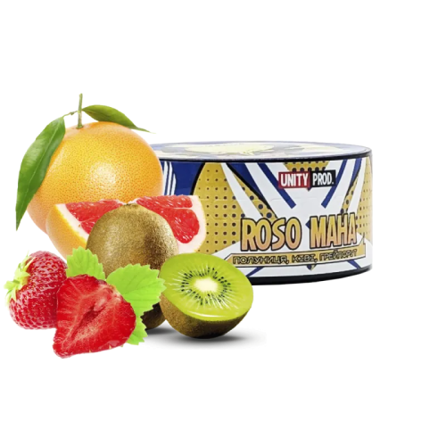 Тютюн Unity Rosomaha (Полуниця Ківі Грейпфрут, 100 г)