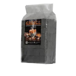 Горіхове вугілля для кальяну Gresco (1 кг, 72 шт, р25, без коробки)