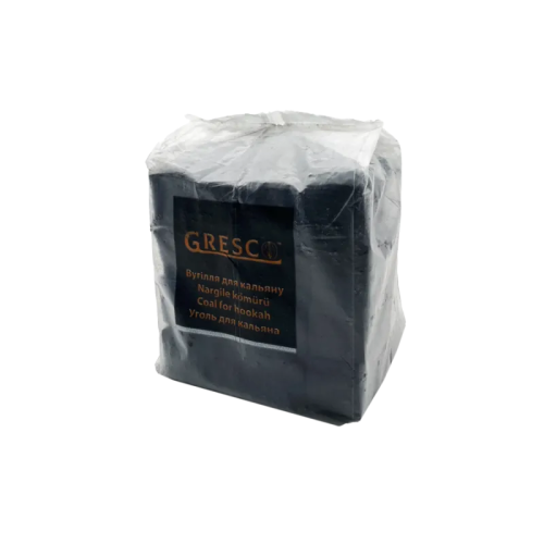 Горіхове вугілля для кальяну Gresco (1 кг, 64 шт, р26, без коробки)