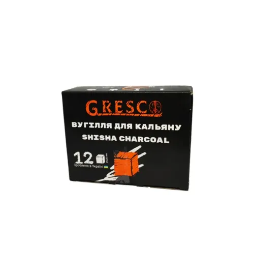 Горіхове вугілля для кальяну Gresco (0,17 кг, 12 шт, р25)