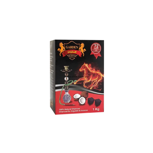 Кокосове вугілля для кальяну Garden великий кубик (1 кг, 72 шт, р25)