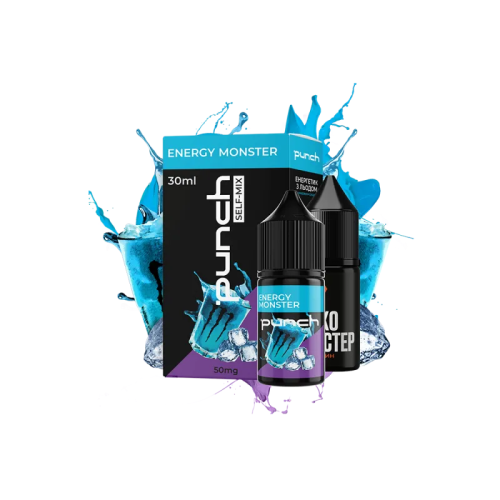 Набір для самозамішування Punch Energy Monster (Енергетик Холод, 50 мг, 30 мл)