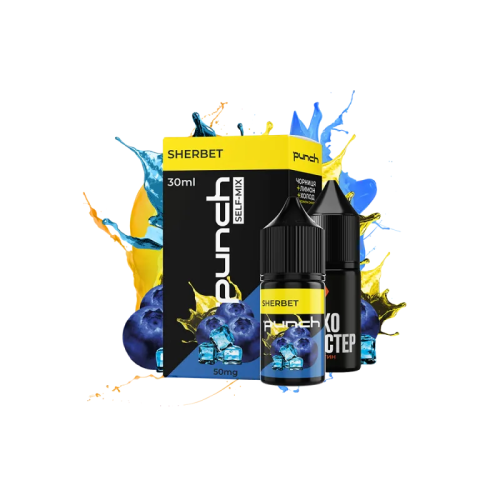 Набір для самозамішування Punch Sherbet (Лимон Чорниця Холод, 50 мг, 30 мл)