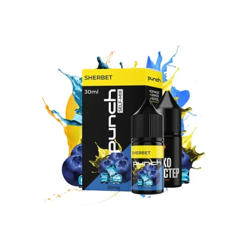 Набір для самозамішування Punch Sherbet (Лимон Чорниця Холод, 50 мг, 30 мл)