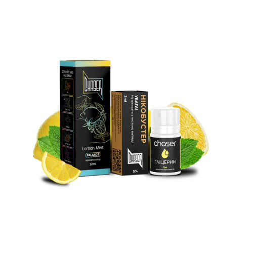 Набір для самозамішування Chaser Black Lemon Mint Ultra (Лимон М'ята, 50 мг, 30 мл)