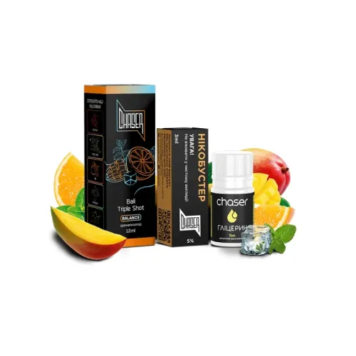 Набір для самозамішування Chaser Black Bali Triple Shot Ultra (Балі Тріпл Шот, 50 мг, 30 мл)