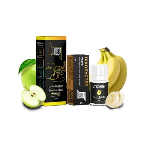 Набір для самозамішування Chaser Black Banana Apple Limited Ultra (Банан Яблуко, 50 мг, 30 мл)