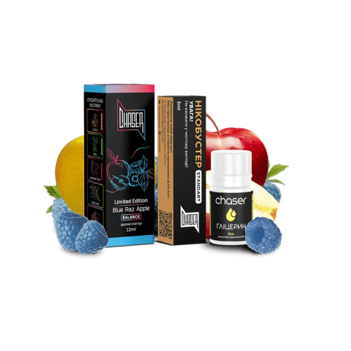 Набір для самозамішування Chaser Black Blue Razz Apple Ultra (Блю Разз Епл, 50 мг, 30 мл)