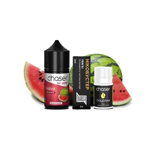 Набір для самозамішування Chaser Watermelon Ultra (Кавун, 50 мг, 30 мл)