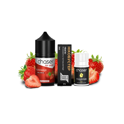 Набір для самозамішування Chaser Strawberry Ultra (Полуниця, 50 мг, 30 мл)