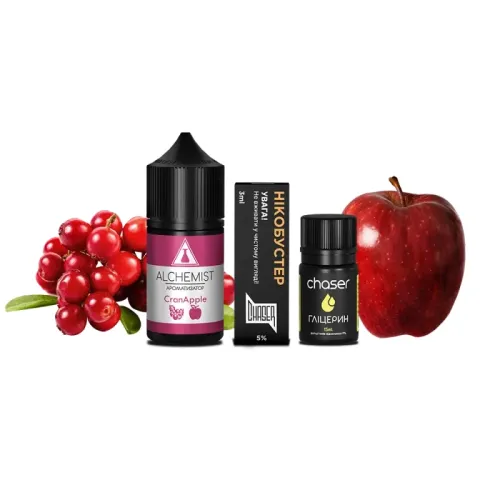Набір для самозамішування Alchemist Salt CranApple (Журавлина Яблуко, 50 мг, 30 мл)