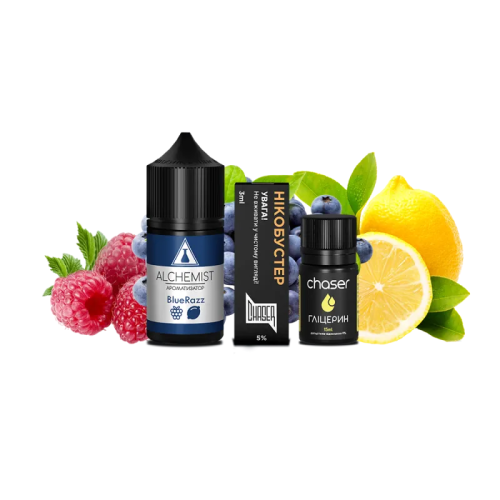 Набір для самозамішування Alchemist Salt BlueRazz (БлюРазз, 50 мг, 30 мл)