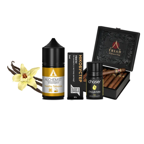 Набір для самозамішування Alchemist Salt Vanilla Tobacco (Тютюн Ваніль, 50 мг, 30 мл)