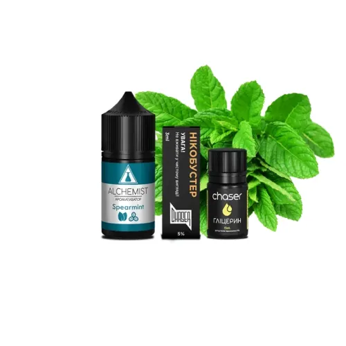 Набір для самозамішування Alchemist Salt Spearmint (М'ята, 50 мг, 30 мл)