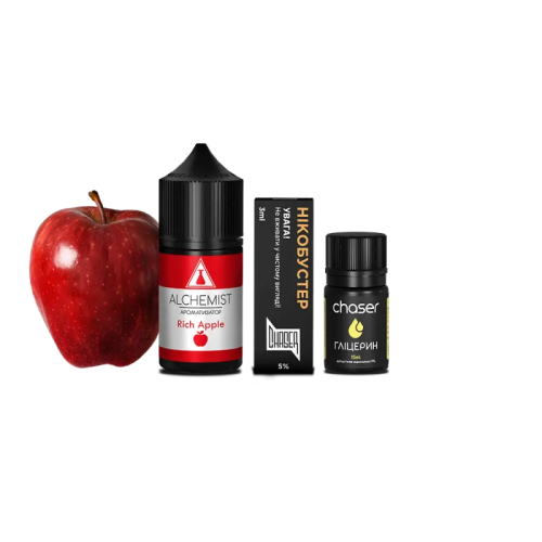 Набір для самозамішування Alchemist Salt Rich Apple (Річ Епл, 50 мг, 30 мл)