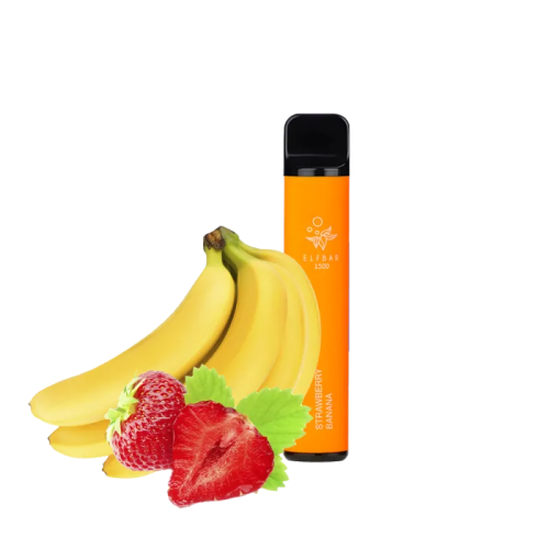 Elf Bar 1500 Strawberry Banana (Полуниця Банан) Одноразовий POD
