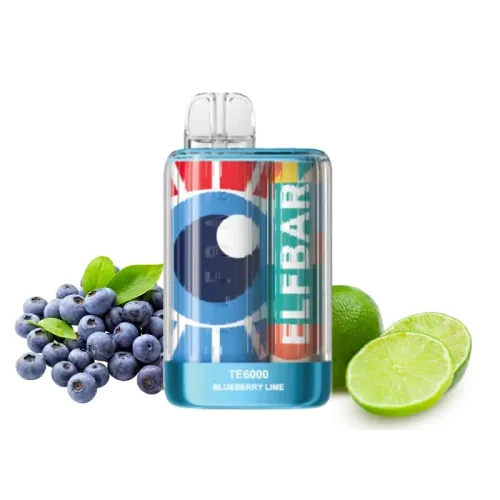 Elf Bar TE6000 Blueberry Lime (Чорниця Лайм) Одноразовий POD