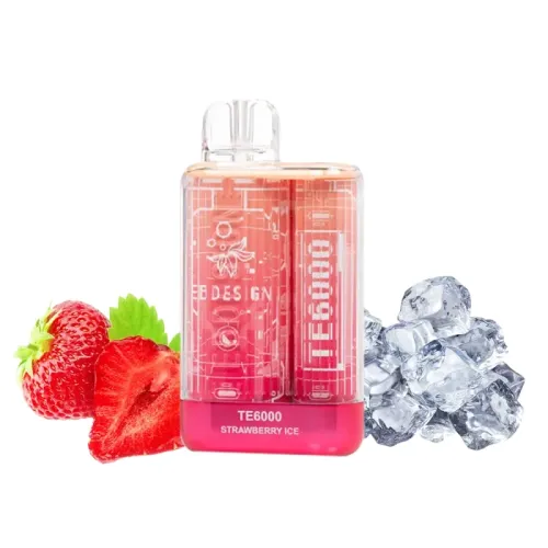 Elf Bar TE6000 Strawberry Ice (Полуниця Льод) Одноразовий POD