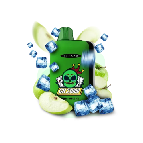 Elf Bar GH 23000 Green Apple Ice (Яблуко Лід) Одноразовий POD