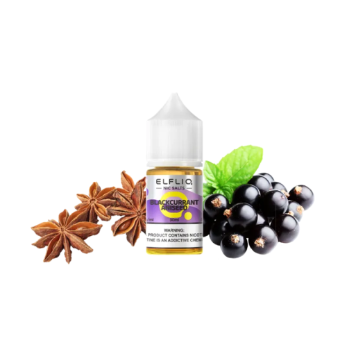 Рідина Elfliq Blackcurrant Aniseed (Чорна смородина Анісом, 50 мг, 30 мл)