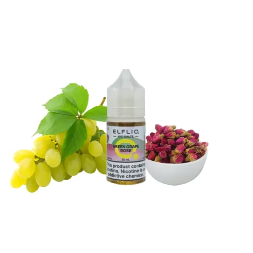 Рідина Elfliq Green Grape Rose (Зелений Виноград Троянда, 50 мг, 30 мл)