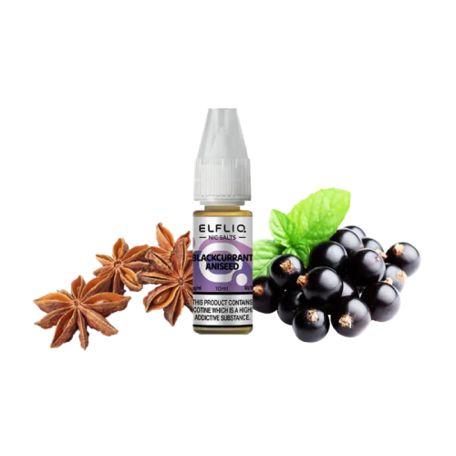 Рідина Elfliq Blackcurrant Aniseed (Чорна смородина з анісом, 50 мг, 10 мл)