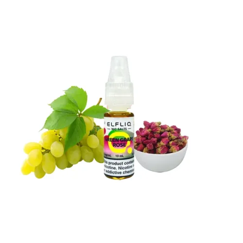 Рідина Elfliq Green Grape Rose (Зелений Виноград Троянда, 50 мг, 10 мл)
