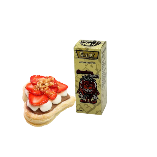 Рідина Creepy Strawberry dessert (Полуничний десерт, 50 мг, 30 мл)