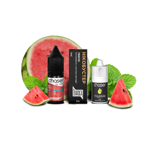 Набір для самозамішування Chaser Watermelon Menthol Ultra (Кавун Ментол, 50 мг, 10 мл)