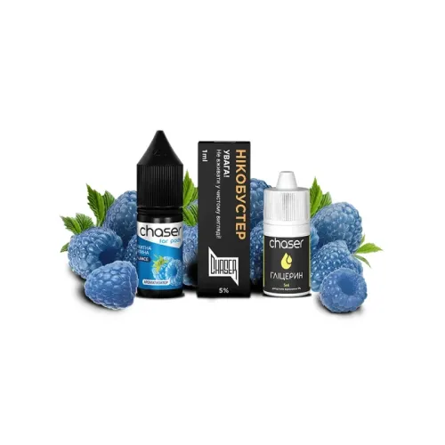 Набір для самозамішування Chaser Blue Raspberry Ultra (Блакитна Малина, 50 мг, 10 мл)
