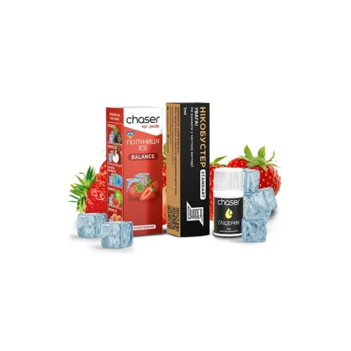 Набір для самозамішування Chaser Strawberry Ice Ultra (Полуниця, 50 мг, 10 мл)