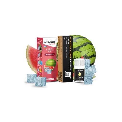 Набір для самозамішування Chaser Watermelon Ice Ultra (Кавун, 50 мг, 10 мл)