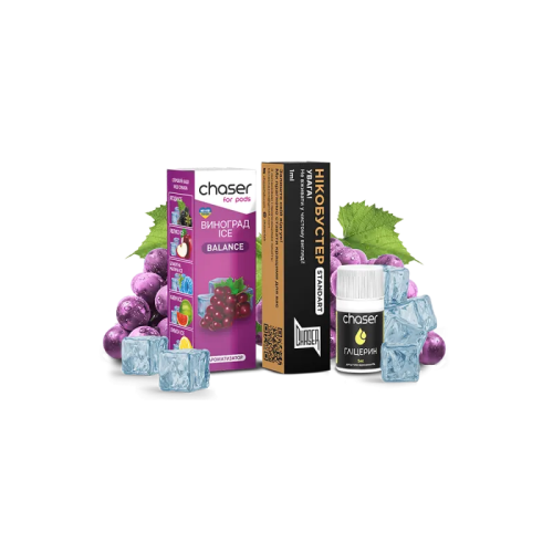 Набір для самозамішування Chaser Grape Ice Ultra (Виноград, 50 мг, 10 мл)