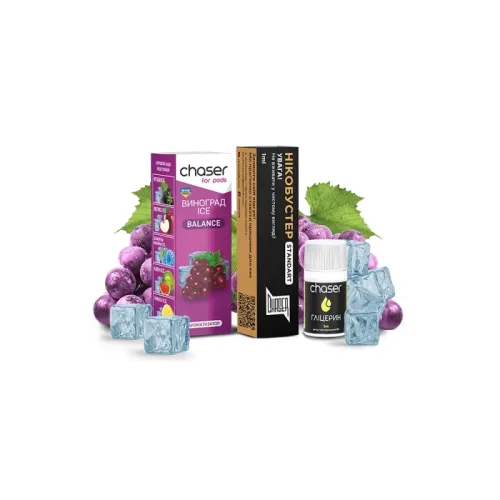 Набір для самозамішування Chaser Grape Ice Ultra (Виноград, 50 мг, 10 мл)