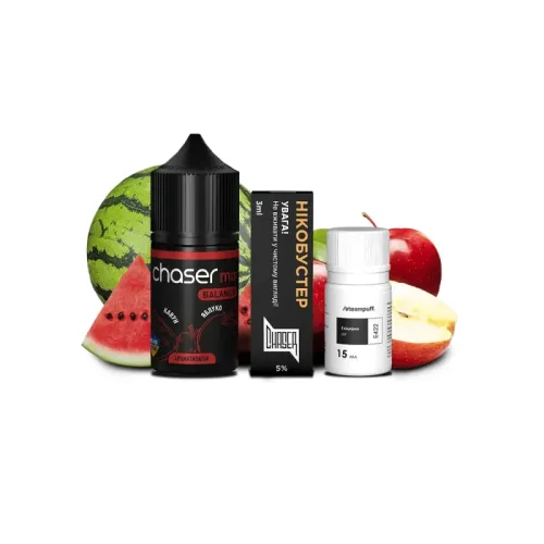Набір для самозамішування Chaser Mix Watermelon Apple (Кавун Яблуко, 50 мг, 30 мл)