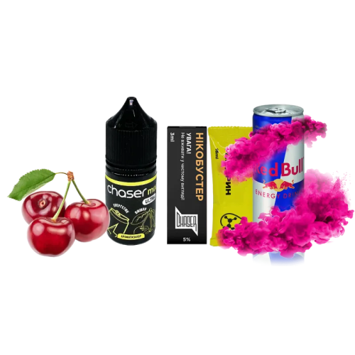 Набір для самозамішування Chaser Mix Energy Cherry Ultra (Вишневий Енергетик, 50 мг, 30 мл)