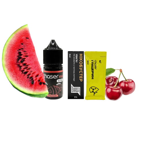 Набір для самозамішування Chaser Mix Cherry Watermelon (Вишня Кавун, 50 мг, 30 мл)
