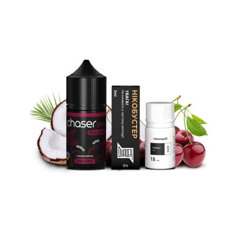Набір для самозамішування Chaser Mix Cherry Coconut (Вишня Кокос, 50 ​​мг, 30 мл)