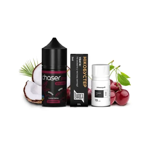 Набір для самозамішування Chaser Mix Cherry Coconut (Вишня Кокос, 50 ​​мг, 30 мл)